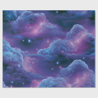 Farbige kosmische Nebel Geschenkpapier