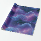 Farbige kosmische Nebel Geschenkpapier (Ungerollt)