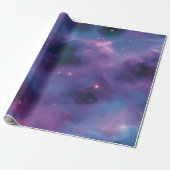 Farbige kosmische Nebel Geschenkpapier (Ungerollt)
