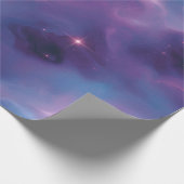 Farbige kosmische Nebel Geschenkpapier (Ecke)