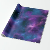 Farbige kosmische Nebel Geschenkpapier (Ungerollt)