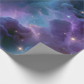 Farbige kosmische Nebel Geschenkpapier (Ecke)