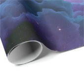 Farbige kosmische Nebel Geschenkpapier (Rolleneckpunkt)