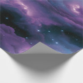 Farbige kosmische Nebel Geschenkpapier (Ecke)