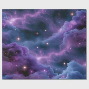 Farbige kosmische Nebel Geschenkpapier