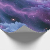 Farbige kosmische Nebel Geschenkpapier (Ecke)