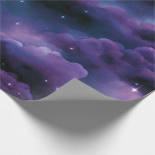 Farbige kosmische Nebel Geschenkpapier (Ecke)