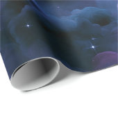 Farbige kosmische Nebel Geschenkpapier (Rolleneckpunkt)