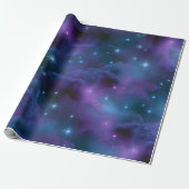 Farbige kosmische Nebel Geschenkpapier (Ungerollt)