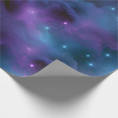 Farbige kosmische Nebel Geschenkpapier (Ecke)
