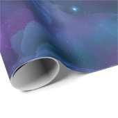 Farbige kosmische Nebel Geschenkpapier (Rolleneckpunkt)