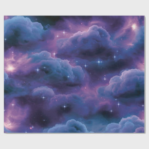 Farbige kosmische Nebel Geschenkpapier
