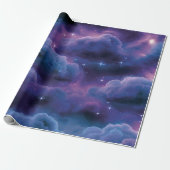 Farbige kosmische Nebel Geschenkpapier (Ungerollt)