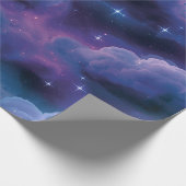 Farbige kosmische Nebel Geschenkpapier (Ecke)