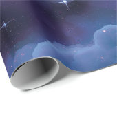 Farbige kosmische Nebel Geschenkpapier (Rolleneckpunkt)
