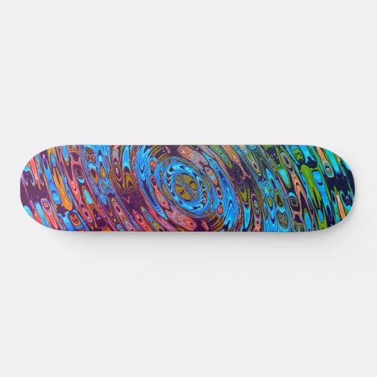 Farbige kosmische Orbit Skateboard (Horizontal)