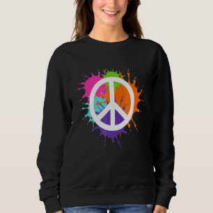 Farbige Kostüme für das Friedenssymbol Sweatshirt