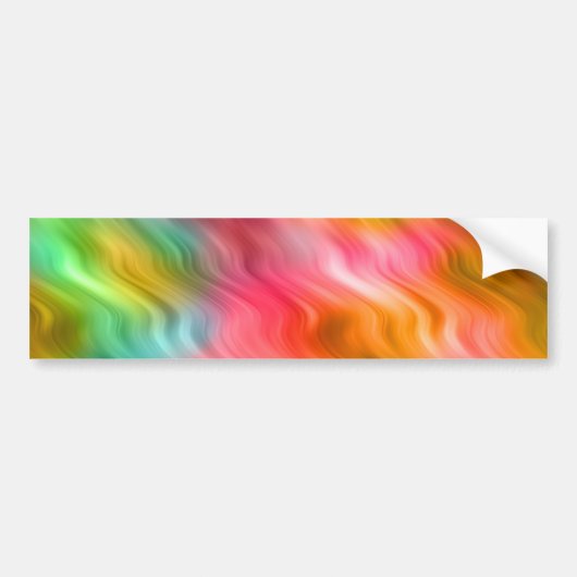 Farbige Krane Blume Wavy Textur Autoaufkleber (Vorne)