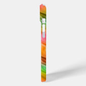 Farbige Krane Blume Wavy Textur Case-Mate iPhone Hülle (Rückseite / Links)