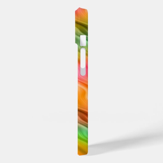 Farbige Krane Blume Wavy Textur Case-Mate iPhone Hülle (Rückseite / Links)