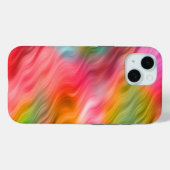 Farbige Krane Blume Wavy Textur Case-Mate iPhone Hülle (Rückseite (Horizontal))