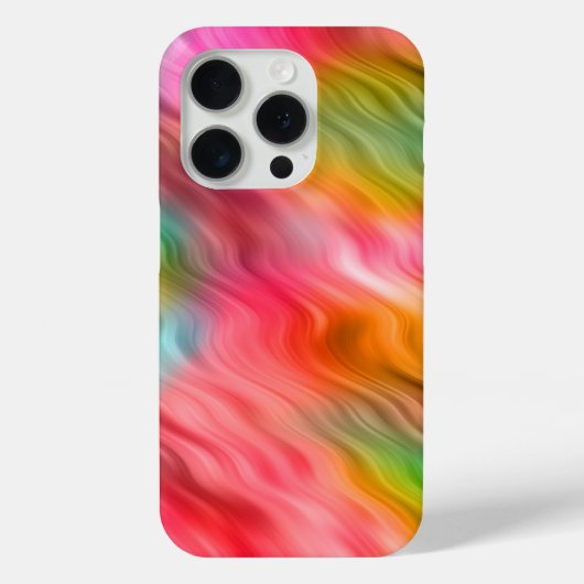 Farbige Krane Blume Wavy Textur Case-Mate iPhone Hülle (Rückseite)