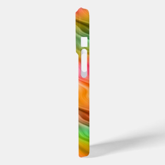 Farbige Krane Blume Wavy Textur Case-Mate iPhone Hülle (Rückseite / Links)