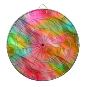 Farbige Krane Blume Wavy Textur Dartscheibe