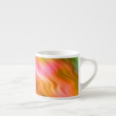 Farbige Krane Blume Wavy Textur Espressotasse (Rechts)