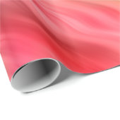 Farbige Krane Blume Wavy Textur Geschenkpapier (Rolleneckpunkt)