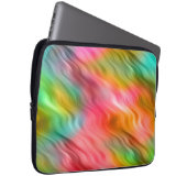 Farbige Krane Blume Wavy Textur Laptopschutzhülle (Vorne Rechts)