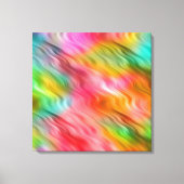 Farbige Krane Blume Wavy Textur Leinwanddruck (Vorderseite)