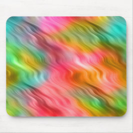 Farbige Krane Blume Wavy Textur Mousepad