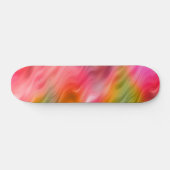 Farbige Krane Blume Wavy Textur Skateboard (Horizontal)