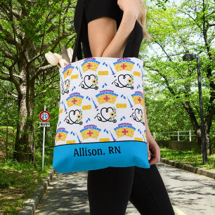 Farbige Krankenpflege-Monogramm Tasche