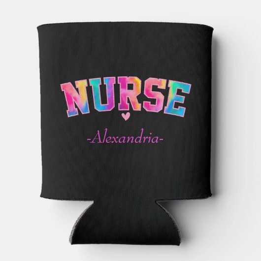 Farbige Krankenschwester Dosenkühler (Rückseite)