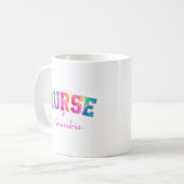 Farbige Krankenschwester Kaffeetasse (Vorderseite Links)