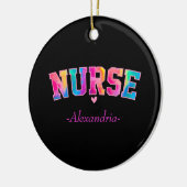 Farbige Krankenschwester Keramik Ornament (Links)