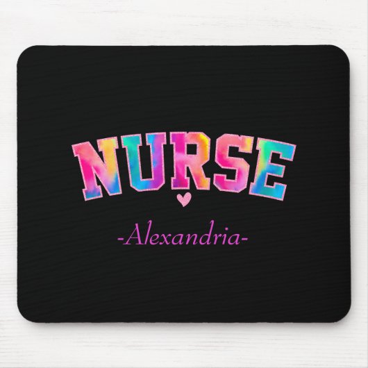 Farbige Krankenschwester Mousepad (Vorne)