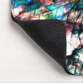 Farbige Kratzer und Flecken mit starkem Kontrast Mousepad (Ecke)