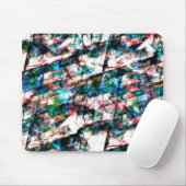 Farbige Kratzer und Flecken mit starkem Kontrast Mousepad (Mit Mouse)