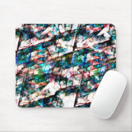 Farbige Kratzer und Flecken mit starkem Kontrast Mousepad