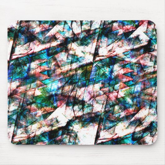 Farbige Kratzer und Flecken mit starkem Kontrast Mousepad (Vorne)