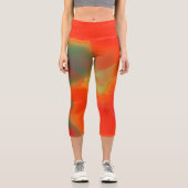 Farbige Krawatte Capri Leggings (Vorderseite)