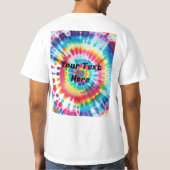 Farbige Krawatte hinzufügen T-Shirt (Rückseite)