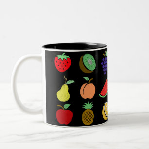 Farbige Kreidekunst Zweifarbige Tasse