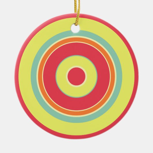 Farbige Kreise 01 Keramikornament (Vorne)