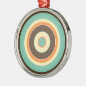 Farbige Kreise 02 Silbernes Ornament (Links)