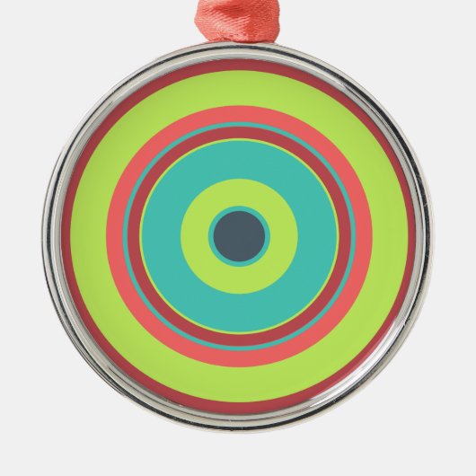 Farbige Kreise 04 Ornament Aus Metall (Vorne)