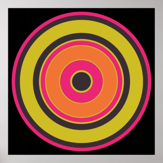 Farbige Kreise 06 Poster (Vorne)